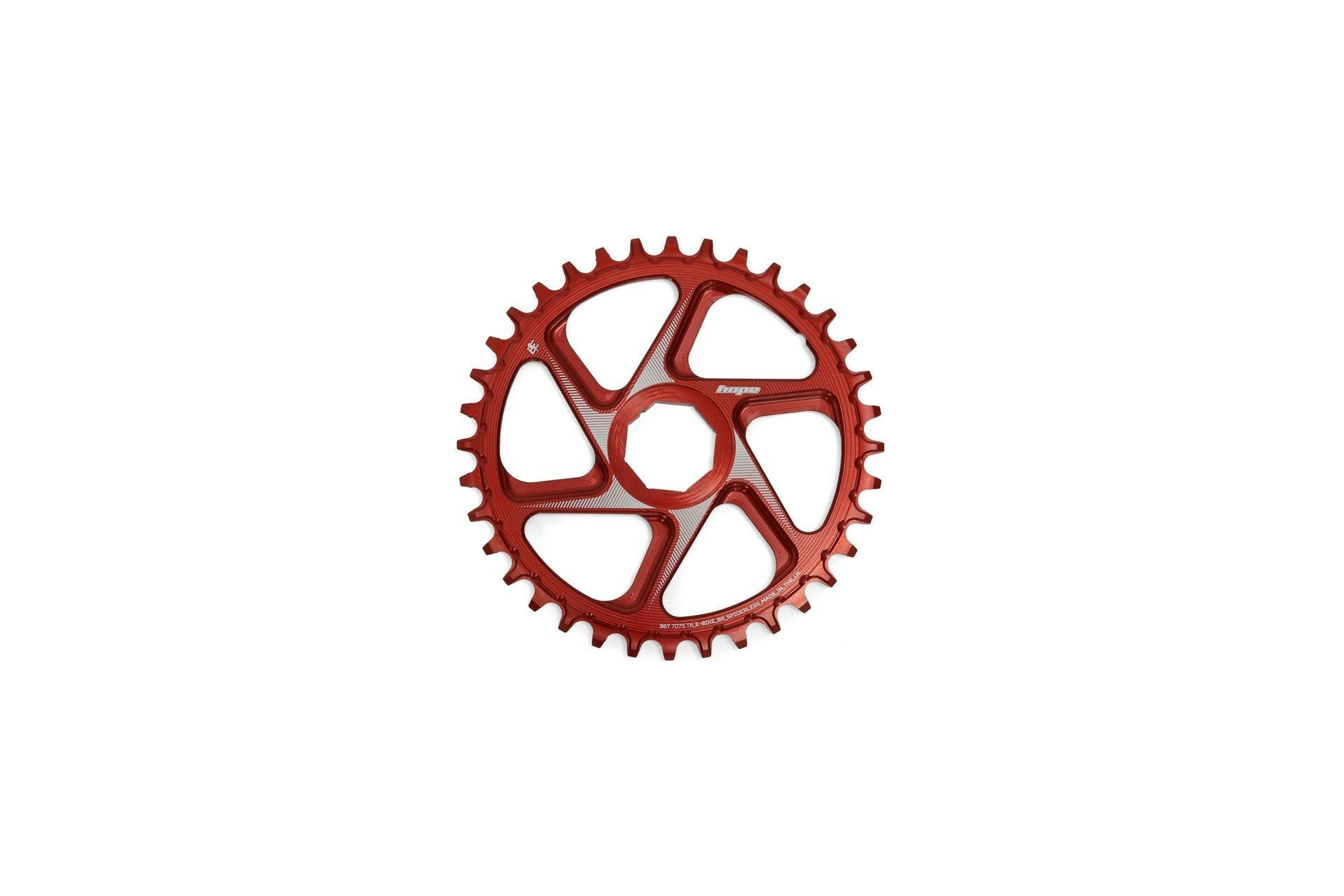 Hope R22 E-Bike Chainring Brose - 36 Teeth Red