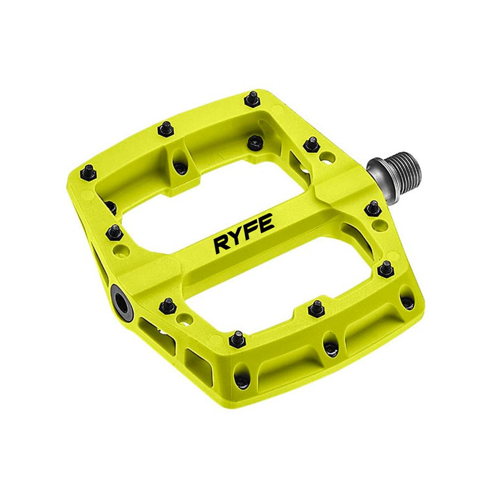 RYFE Ghost Rider MTB Flat Pedals With Sealed Bearing - Yellow