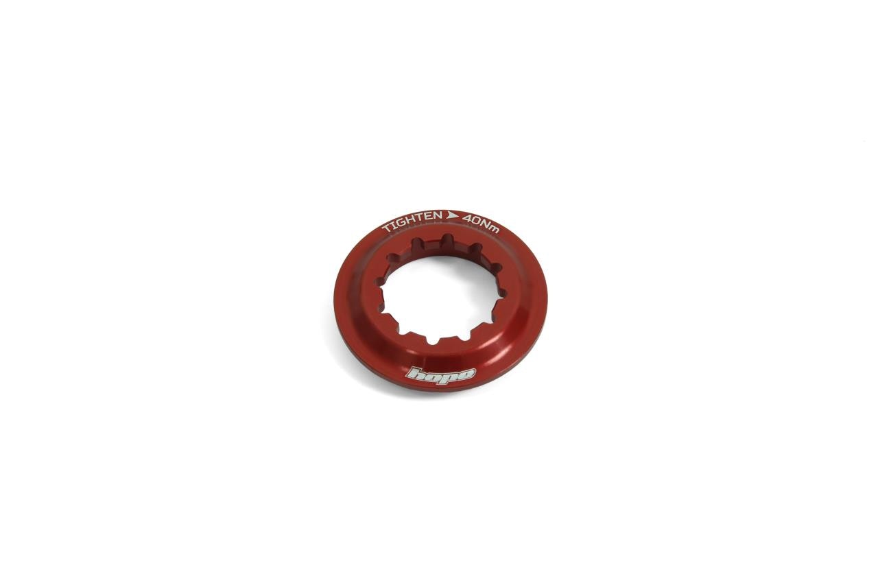 Hope Centre Lock Rotor Lockring - Red