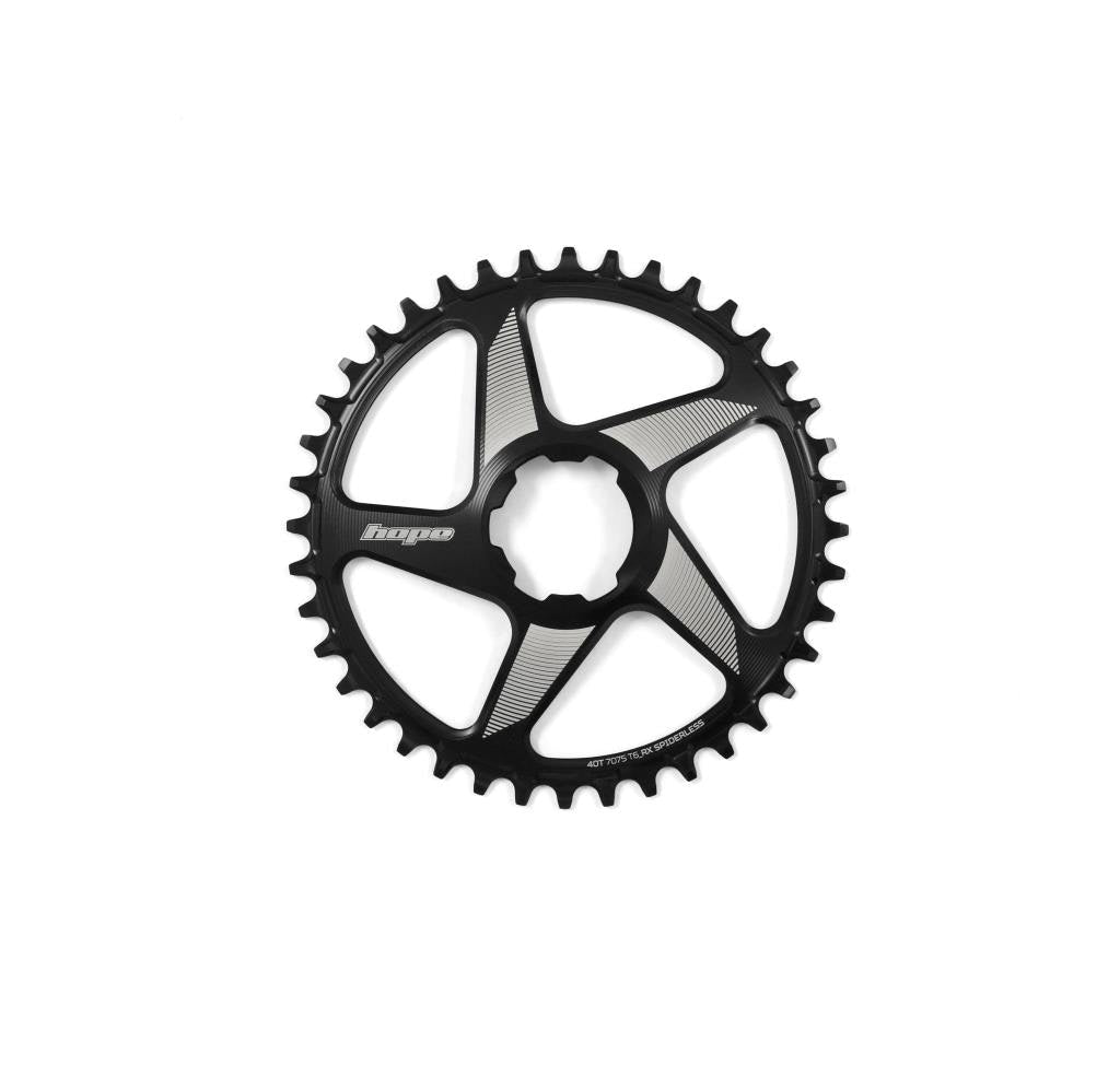 Hope Spiderless RX Chainring - 40 Teeth Black